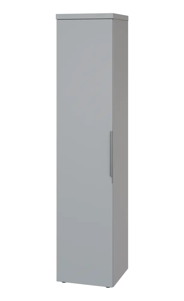 SIN 5 - 4D kancelářská skříň, 1-dveřová, levá, 1820x400x400, šedá